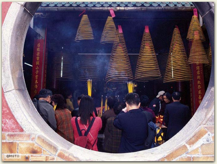 Buddhist Temple Interior, Macau